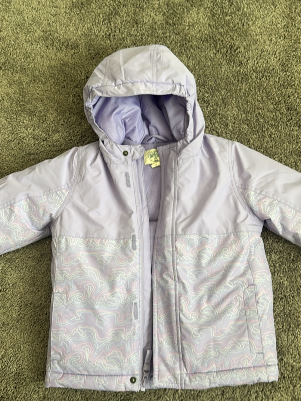 Toddler Hooded Jacket in Light Lavender
